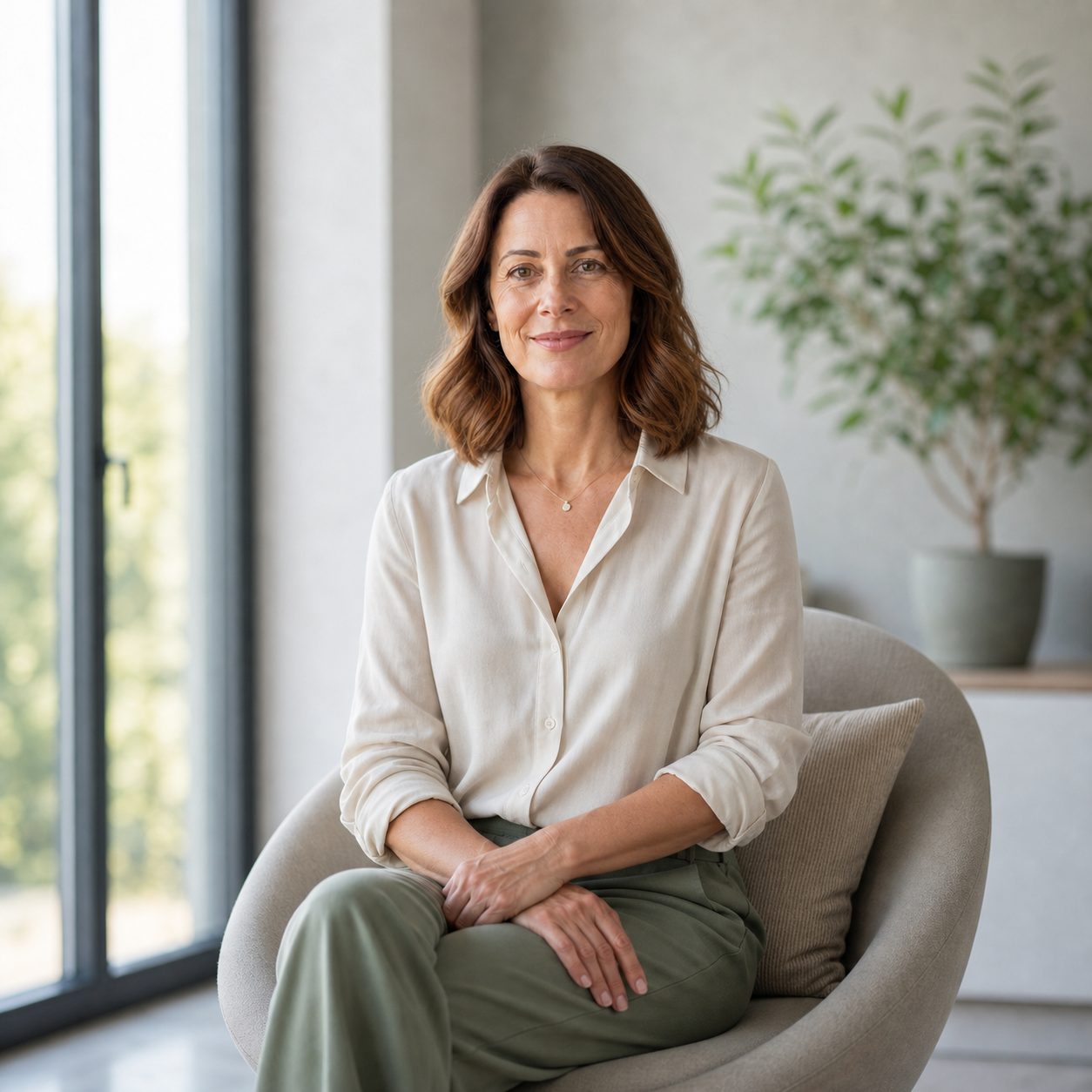 Portrait de Maria Vieira, sophrologue certifiée RNCP